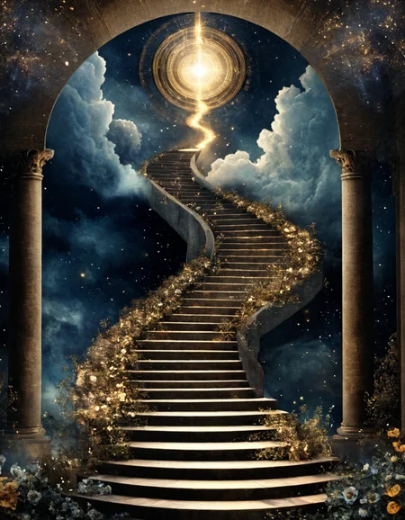novuschroma83 style stairway to heaven <lora:novuschroma83 style:1>
