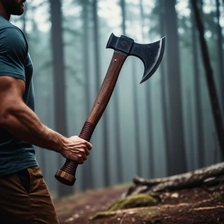 cinematic film still of <lora:Hand pony style v1:0.8>
a hand holding a large combat axe with a wooden handle, shallow depth of field, vignette, highly detailed, high budget, bokeh, cinemascope, moody, epic, gorgeous, film grain, grainy