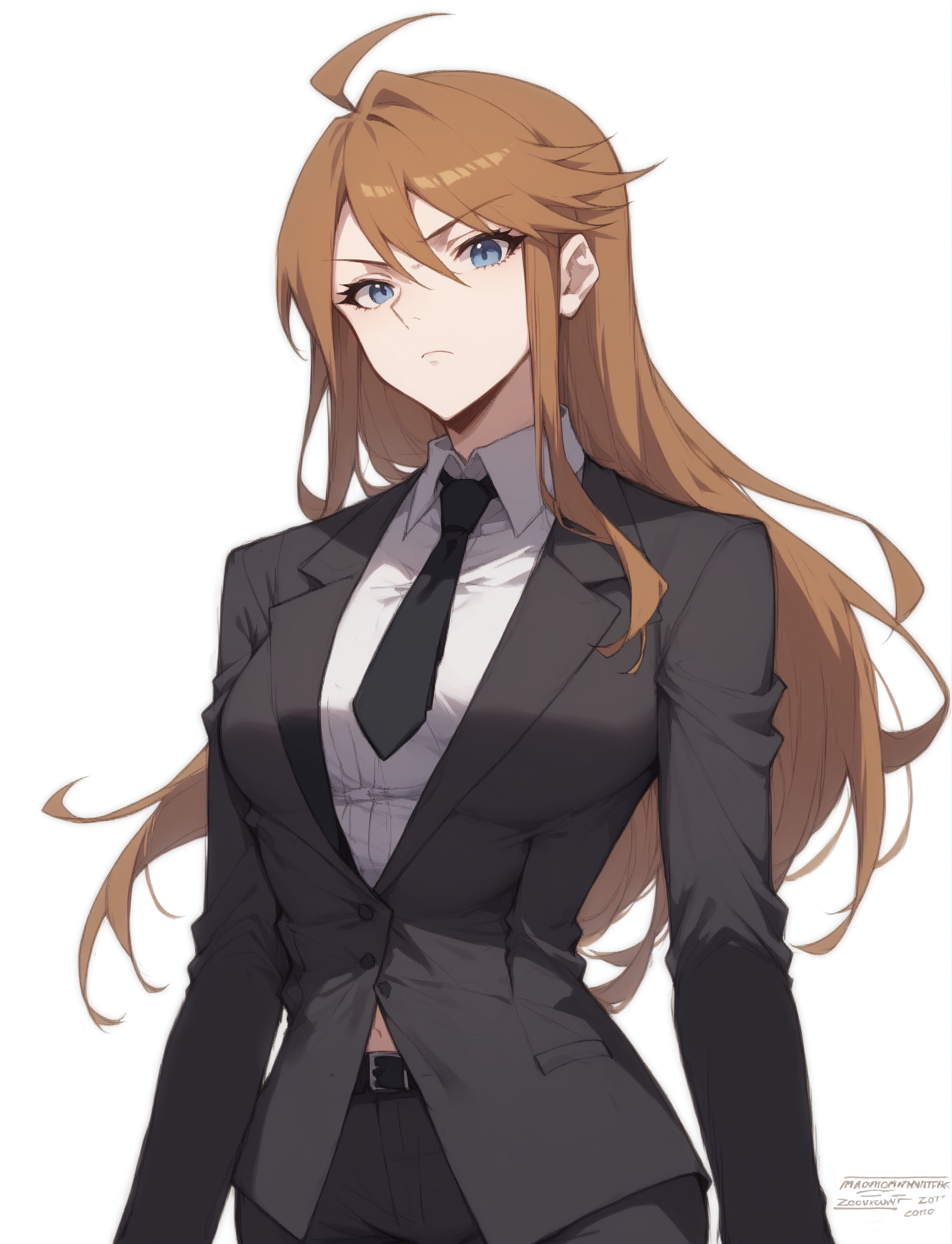 score_9, score_8_up, score_7_up, score_6_up, <lora:SoonV1:0.85>, mgmtkr, medium breasts, long hair, blue eyes, brown hair, <lora:Hoseki_Idolmaster_MegumiTokoro_PDXL_v1:1>
1girl, artist name, formal, suit, necktie, black necktie, black suit, serious, looking at viewer, simple background, sketch, solo, standing, stomach, upper body, white background,
