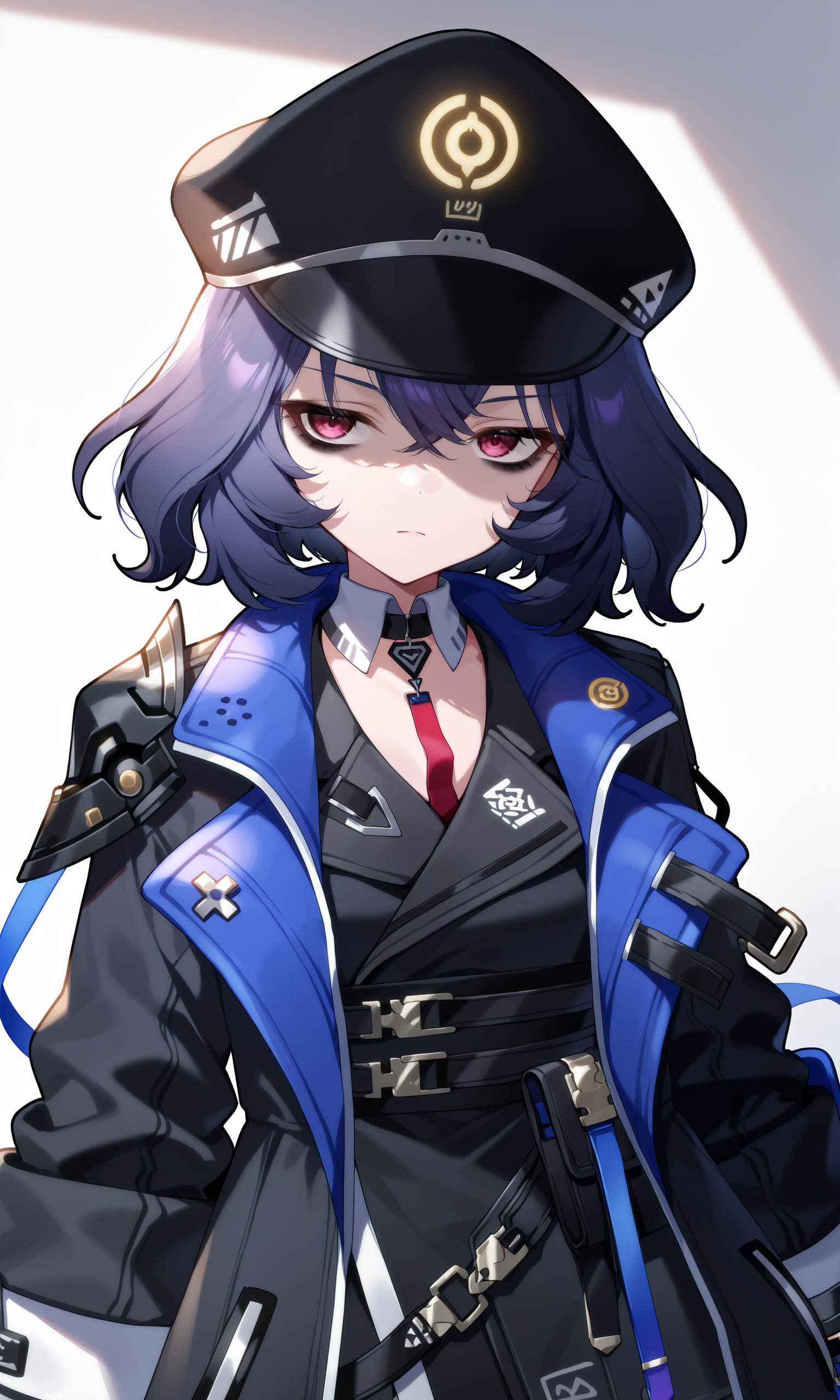 masterpiece,best quality,amazing quality,<lora:Weisseversoul:0.8>, Weiss(eversoul),
upper body, bags_under_eyes, military_hat, serious, contrapposto, partially_shaded_face
