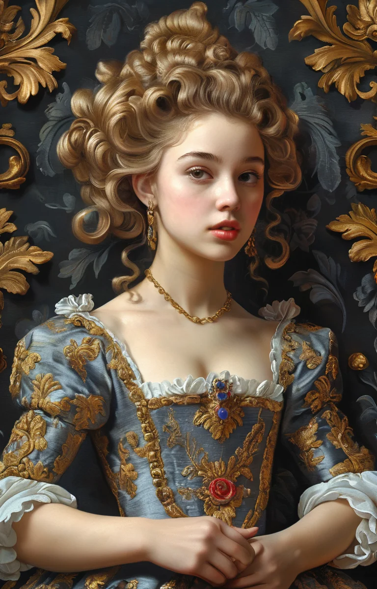 masterpiece,best quality,<lora:tbh354-sdxl:0.75>,illustration,style of Baroque patten tech genius teenage girl