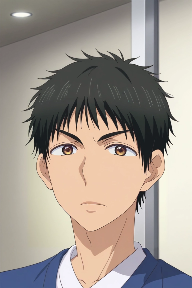 score_9, score_8_up, score_7_up, source_anime, rating_safe, intricate details, anime screencap, anime coloring, , , , 1boy, solo, male focus, <lora:yuusuke_igarashi_pony:0.9>, yuusuke_igarashi, black hair, brown eyes, short hair, , , <lora:sdxl_lightning_8step_lora:1>
