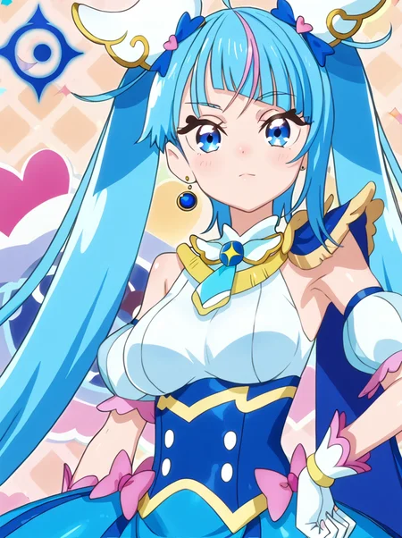 detailed background, shiny skin, posing, rating safe,
<lora:curesky.pony:1.0>,
curesky,
large breasts,