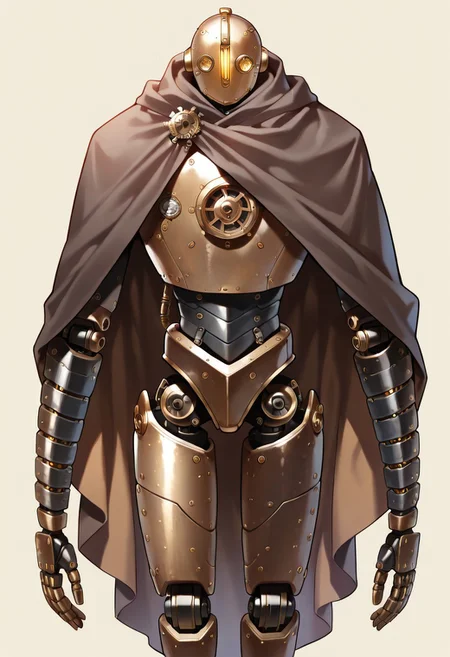 masterpiece, best quality,
BREAK, (solo), 1other, ((humanoid)), (((no human))), (((steampunk))), (((mechanical body))), (((automaton))),
(((cloak))), (segmented arms), ((multiple segmented mechanical arms)),
looking at viewer, standing,
<segment:yolo-Anzhc Face seg 640 v2 y8n.pt,0.4,0.5//cid=1>
simple background,