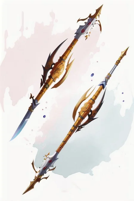 Shengbiao - A type of Chinese halberd that featured a hook at the end of the blade, Realistic looking weapon, MagicItem_v1,