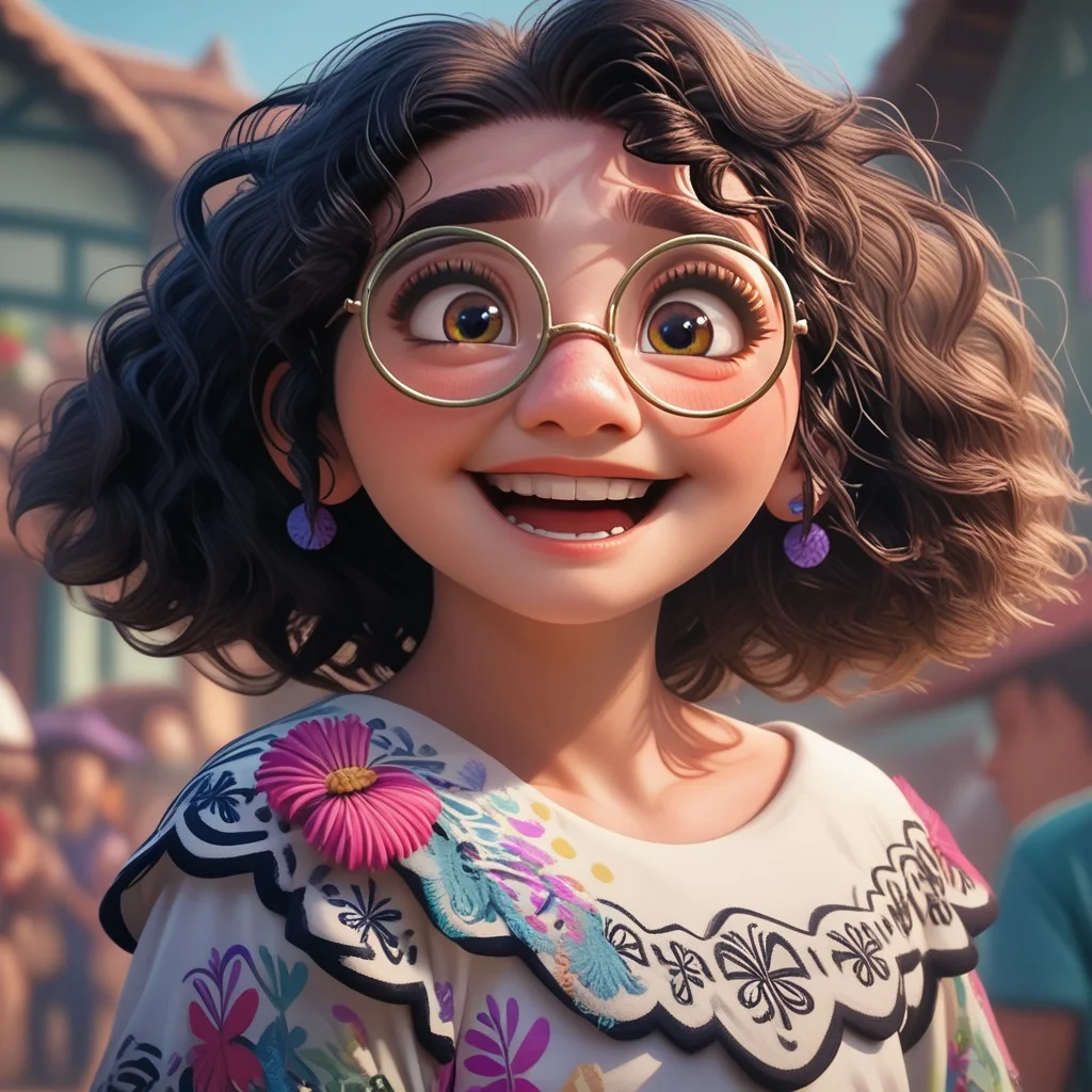 score_9, score_8, score_7, score_6, rating_questionable, MirabelM, 1girl, Glasses, portrait, happy