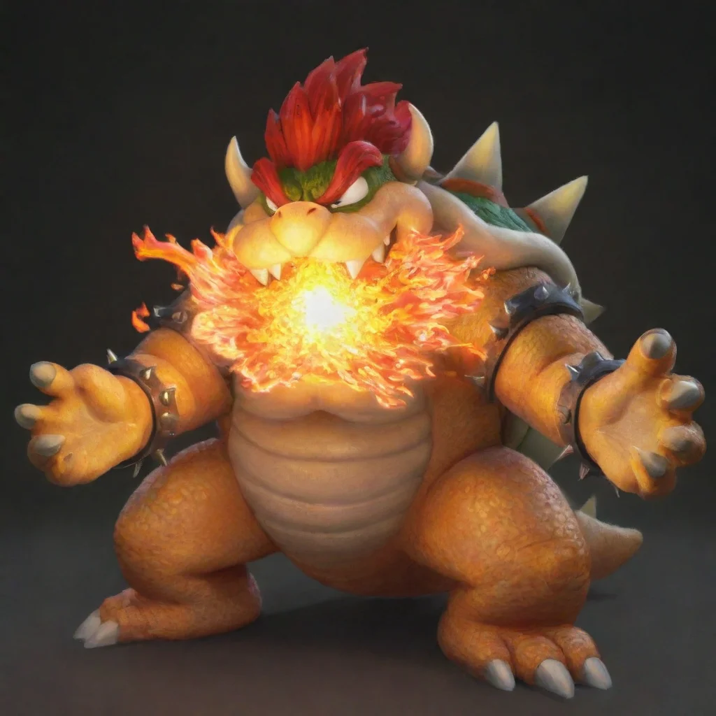 masterpiece, best quality, Bowser, breathing fire, mouth full of fire, 3d <lora:LCMSDXL:1> <lora:Bowserxl-nsfw-trimmed:1>