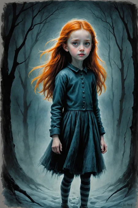 by Glen Keane and Catherine Hyde in the style of Stephen Gammell , digital oil pastel on canvas<lora:oil_pastel:1.00> <lora:more_art:0.30> <lora:midjourney:-0.15> <lora:RMSDXL_Enhance:0.50> <lora:RMSDXL_Creative:0.50> <lora:RMSDXL_Photo:0.50> <lora:RMSDXL_Darkness_Cinema:0.50> <lora:clothing_slider:2.00> <lora:great_lighting:1.50> <lora:aesthetic:1.50> <lora:photorealistic_portrait:1.50> <lora:extremely_detailed:1.50> <lora:dpo:0.25>