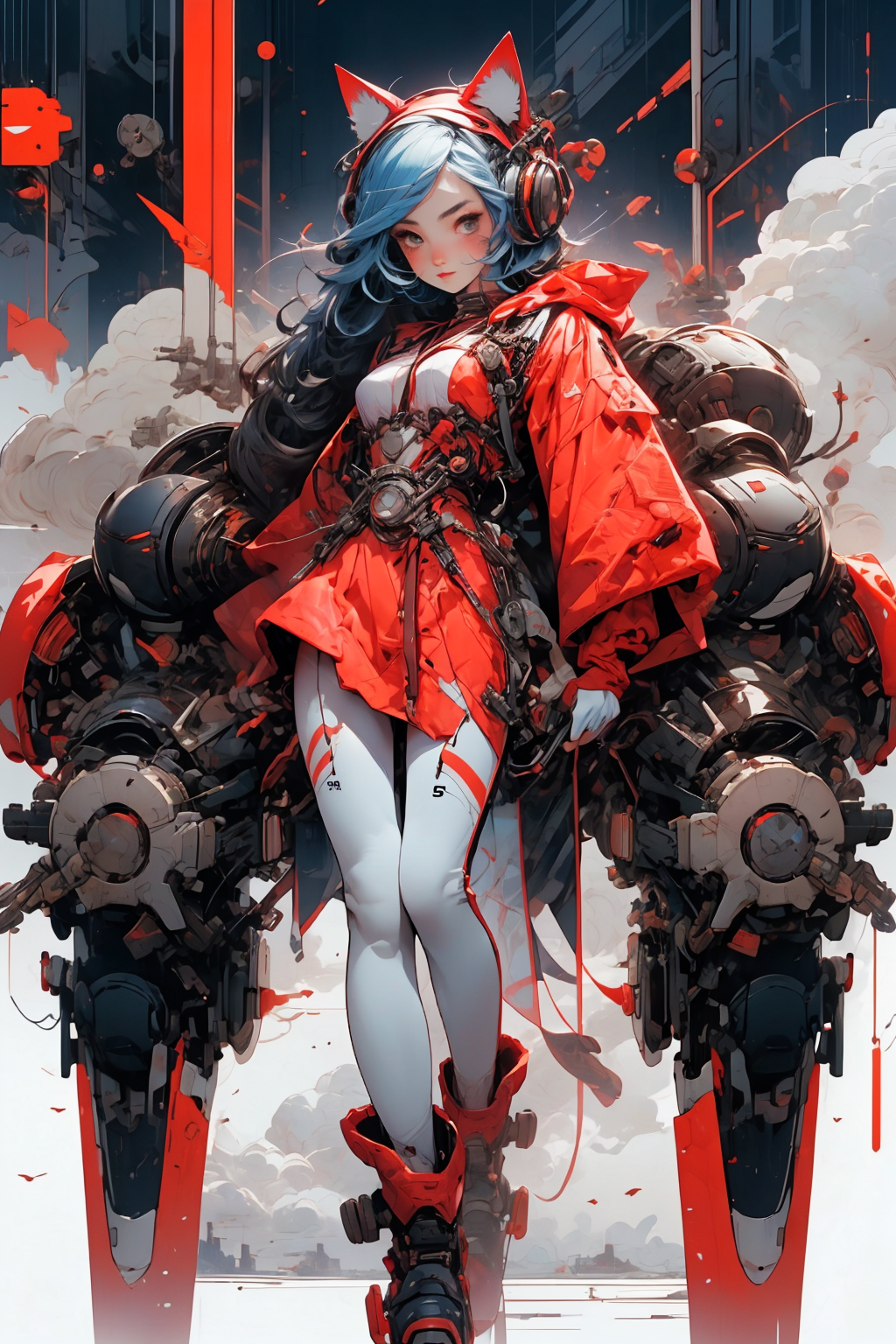 mecha, mechanical body, 
<lora:cat ear_20230619180308:0.8> cat ear
<lora:more_details:0.4>
 <lora:Cosmic anime-oil fusion v2:0.4> 
<lora:AnimeVibesV3:0.2> animevibes, 
<lora:3DMM_V11:0.5> 3DMM 
<lora:midjourney_20230624181825:0.4> midjourney ,
 <lora:LAS:0.25> colorful, clouds, 
<lora:msw_locon-t2:0.45>
 <lora:wuxia2:0.6> gu, shiny, shiny hair, shiny skin, shiny clothes