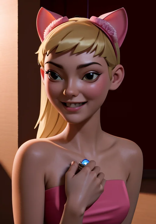 <lora:Teen_Titans:0.8>, Kitten, smile, (masterpiece, best quality, absurdres, detailed, ultra-detailed:1.3), (trending on CGSociety, trending on pixiv, contest winner:1.3)