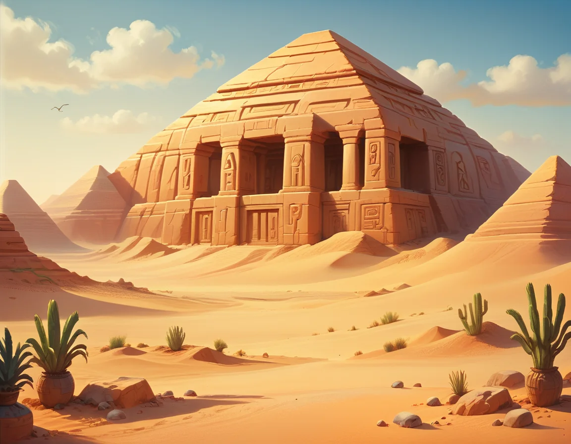 score_9, score_8_up, score_7_up, <lora:EgyptianWorldPony:1>, egyptianworld, desert with dunes and cacti,