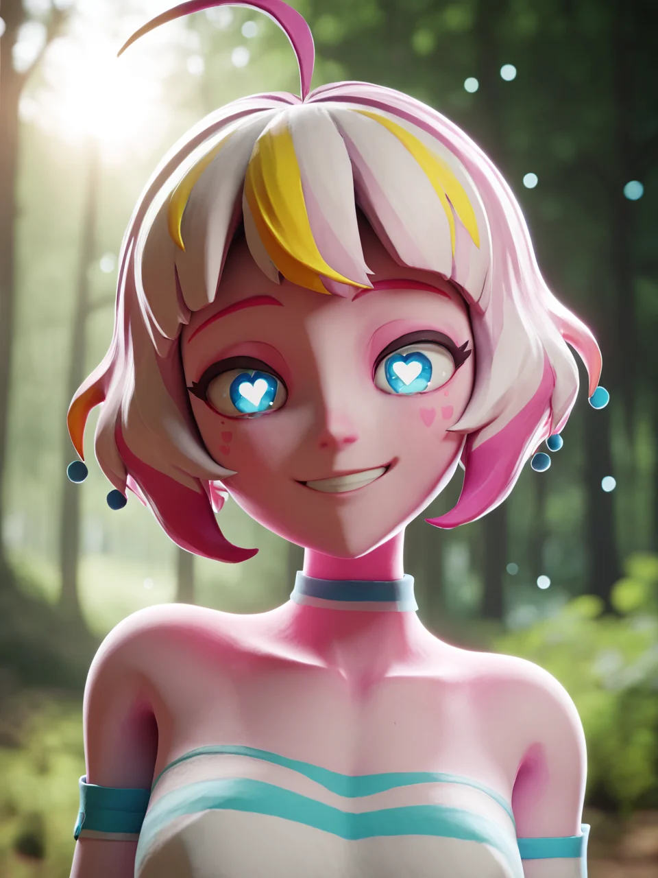 score_9, score_8_up, score_7_up, score_6_up, BREAK, S4y0, 1girl, solo, blue heart-shaped pupils, looking at viewer <lora:Sayu:0.9>