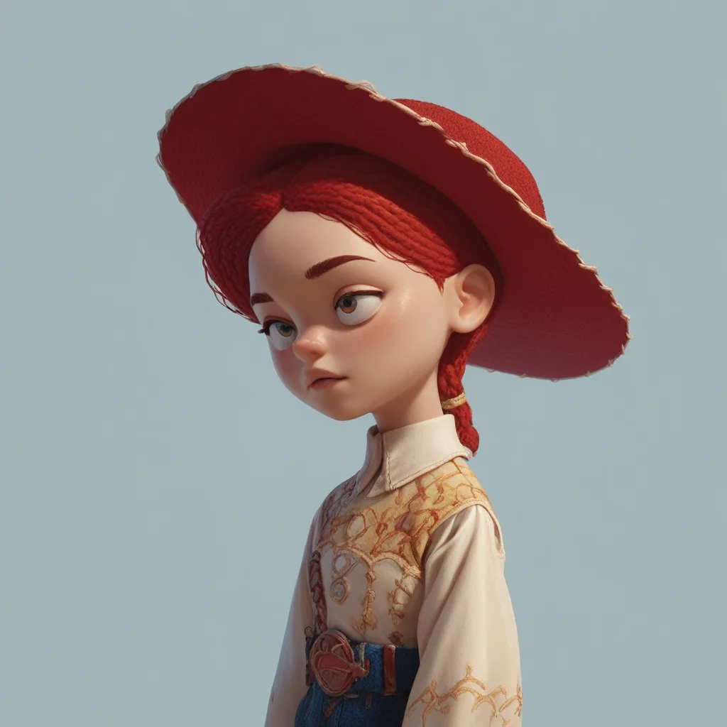 score_9, score_8_up, score_7_up, score_6_up, score_5_up, score_4_up, 1girl, Je_ssieCG, simple background, red hat, red hair,