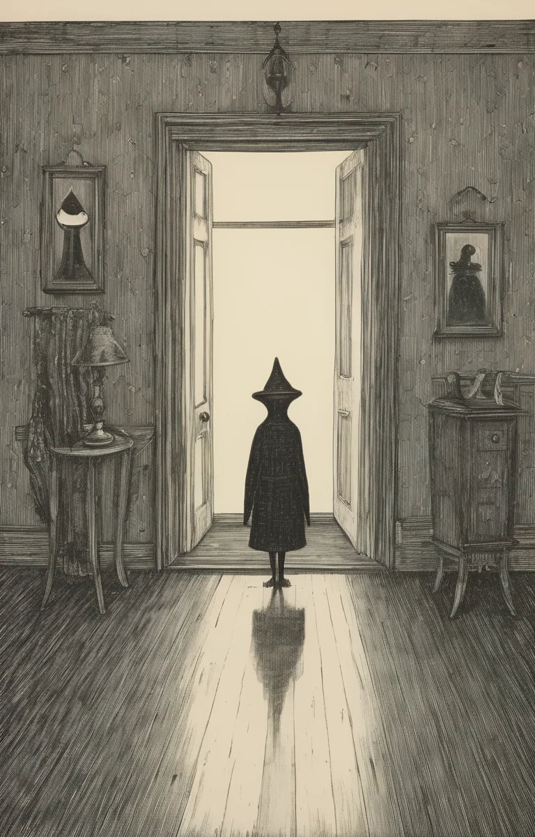 masterpiece,best quality,<lora:tbh276-sdxl:0.9>,illustration,style of Edward Gorey portrait of Housework robots