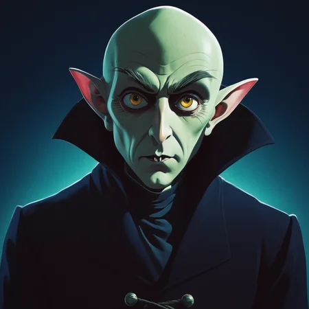 anime artwork of <lora:Nosferatu:0.5>
an animated Nosferatu character in studio ghibli style, anime style, key visual, vibrant, studio anime, highly detailed