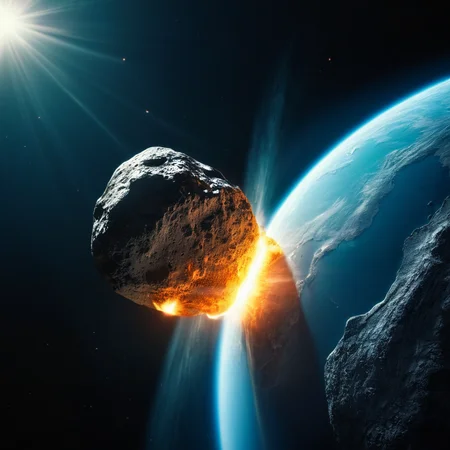 cinematic film still of <lora:collision style:1>
A collision of a asteroid is seen from the earth's atmosphere,no humans,ocean,star (sky),scenery,science fiction,sun,space,planet,earth (planet),spacecraft , impact, crash, explosion, destruction, strike, wreck, smash, planet, outer-space, galaxy, cinematic, film, different color, real, collision style, shallow depth of field, vignette, highly detailed, high budget, bokeh, cinemascope, moody, epic, gorgeous, film grain, grainy