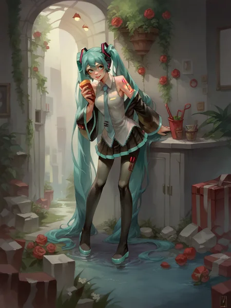 score_9, score_8_up, score_7_up, score_6_up, score_5_up,   <lora:4byssXLP:1> 4byss, hatsune miku,