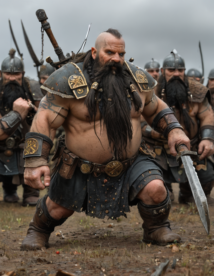 <lora:wh_dwarf_pony:1> wh_dwarf, in battle, in battlefield, black beard