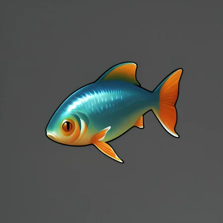 score_9, score_8_up, score_7_up, simple background, no humans, grey background, lots of fish
