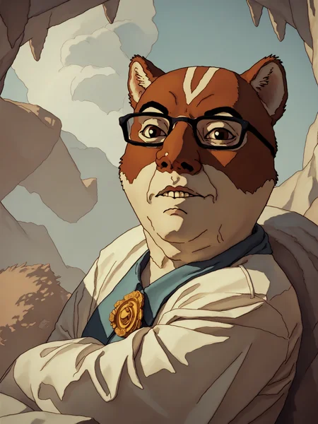 score_9, score_8_up, score_7_up, score_6_up, score_5_up, 
parody, fine_art_parody, 
squirrel, 
 <lora:Chudjak:.75> <lora:Chuds:.75>