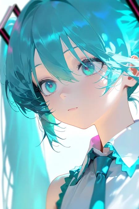 1girl,solo
hatsune miku,
best quality,amazing quality,very aesthetic,safe,
<lora:nyalia_NoobXL:1>,