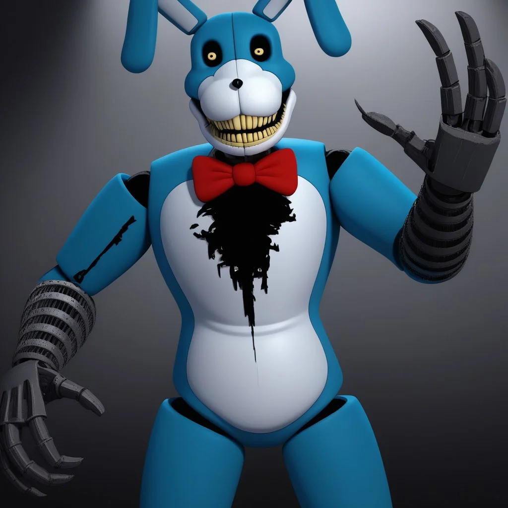 Bon, Standing in the darkness, negative_hand, FastNegativeV2