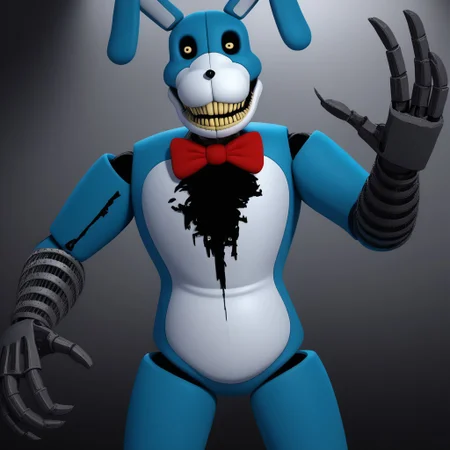 Bon, Standing in the darkness, negative_hand, FastNegativeV2
