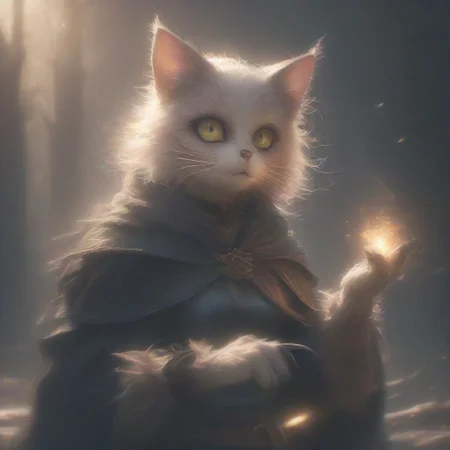 black cat with yellow eyes