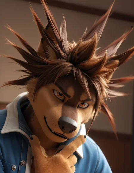 score_9, score_8_up, score_7_up, BREAK (anthro, furry:1.1), depth of field, cinematic lighting, masterpiece, detailed hands, detailed face, best quality, ultra realistic, 4k, 2k, film photography, RAW photo, photorealistic, analog style, subsurface scattering, photorealism, embedding:unaestheticXL_bp5, embedding:zPDXL,(best quality, high quality, 8K:1.5), <lora:add-detail-xl:2.5>, <lora:fix_hands.safetensors:2.0>, <lora:2.5DRealisticV2.safetensors:0.2>, <lora:sinfully_stylish_SDXL.safetensors:0.6>, <lora:AdvancedEnhancerXLv2.safetensors:1.0>, (hi res), ((masterpiece)), ((best quality)), illustration, anthro, furry, (hi res), ((masterpiece)), ((best quality)), illustration, anthro, furry, <lora:Bodi_Rock_Dog.safetensors:0.8>, bodi, rock dog, teeth, blurry background, furry, spotlight, pectorals, hoodie, blurry, bandana, open shirt, dog