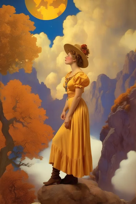<lora:Maxfield Parrish Style:1>Maxfield Parrish Style - Land of enchantment in the style of maxfield parrish