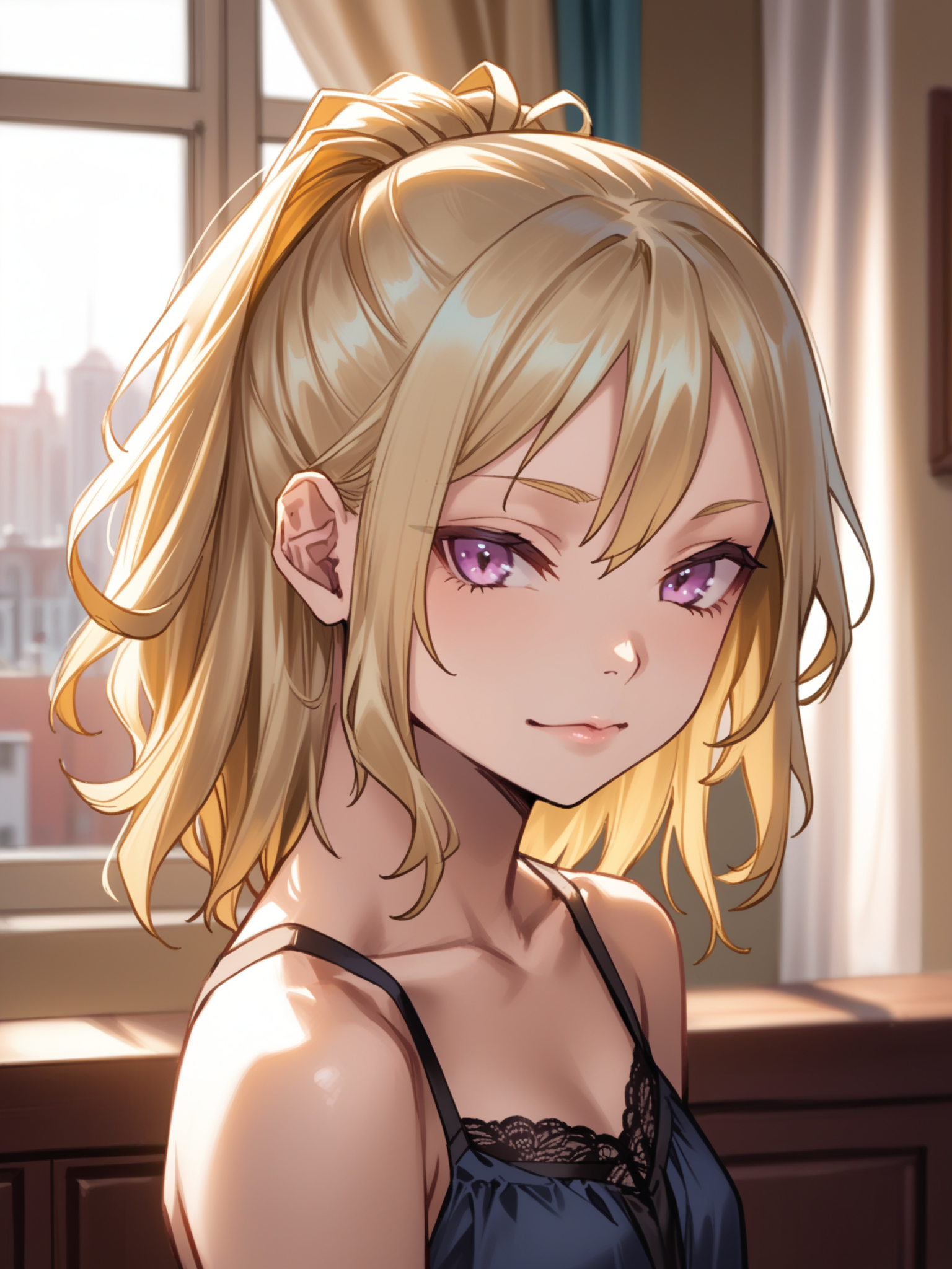 (cowboy shot, solo focus:1.2) <lora:happy_tentacle-fuyuno-v0.3-000021:0.9>, ht_fuyuno, blonde hair, (petite:1.2), <lora:Shed_The_Skin's StS_age_slider_v1_initial_release:-1.2> ( :1.1) ( , , ( :1.2) , , :1) , indoors, ((dusk :0.6), (blue sky:0.6) :0.8), ( window :0.9), (furniture:0.9), , , , , (modern architecture :0.9) ( :0.8) score_9, score_8_up, score_7_up, score_6_up, score_5_up, score_4_up, ( [(realistic, photorealistic:1.3):(realistic:1.2):16] [(3d:1.2)::14] :1) <lora:LUUNA's Lunas-NijiJourney-SDXL-B2:0.35>, nijijourney <lora:prgfrg23's Counterfeit-V3.0 Style SDXL_LoRA_Pony Diffusion V6 XL:0.5> <lora:mfcg's mfcgXL:0.12> <lora:reweik's gyokai(himehajime)_PonyXL_style_v01:0.14>
