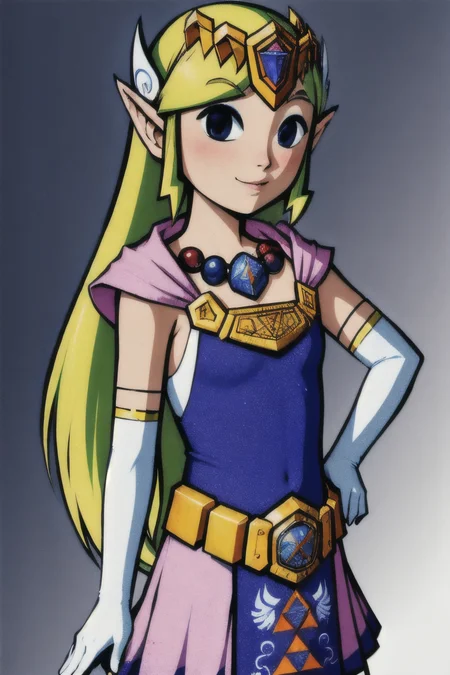 (Realistic:1.5) solo EdobLOZSpiritTracksZelda <lora:EdobLOZSpiritTracksZelda_v1.2:0.8>