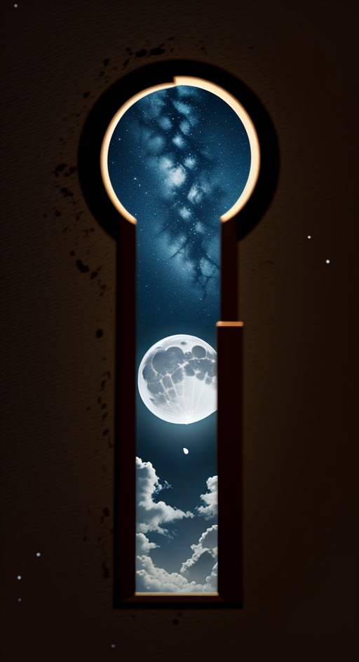 <lora:Keyhole_Art-10:0.85> keyhole_art, sky, night, star \(sky\), moon,<lora:LCM_SD15:1.0>