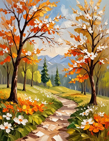 novuschroma25 style impasto spring landscape with trees <lora:novuschroma25 style_light:1>, <lora:sdxl_lightning_8step_lora:1>