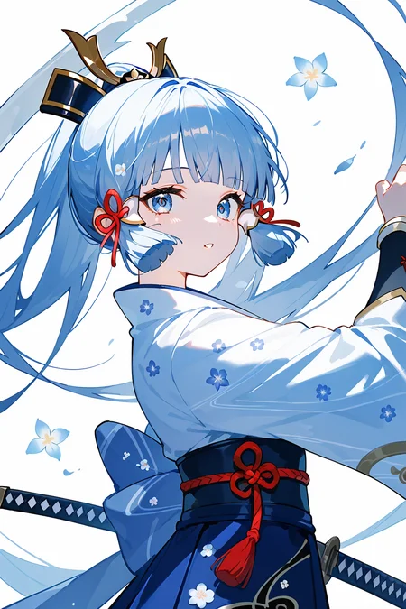 (score_9,score_8_up,score_7_up),<lora:Kamisato Ayaka(Genshin Impact)-v1:1>,Kamisato Ayaka(Genshin Impact),1girl,weapon,sword,holding sword,solo,japanese clothes,holding,holding weapon,long hair,white background,kimono,blue eyes,bangs,looking at viewer,hair ribbon,ribbon,wide sleeves,hair ornament,blunt bangs,parted lips,floral print,upper body,katana,long sleeves,white kimono,tress ribbon,blue hair,mole under eye,sidelocks,light blue hair,red ribbon,mole,white hair,alternate costume,print kimono,alternate hairstyle,obi,breasts,floating hair,bow,sash,arms up,from side,flower knot,hair bow,
NSFW,expressive,amazing quality,ultra hd 32k,