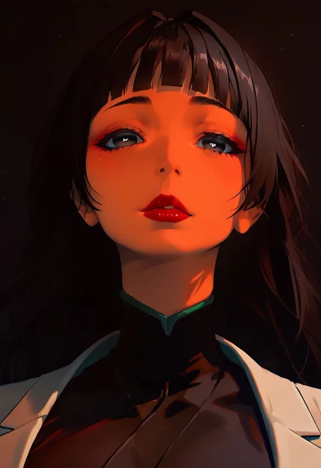 score_9, score_8_up, score_7_up, <lora:AsuraLycoXL:1>,  solo,  
(skindentatio:1.3)rating_explicit, 
, (((six pack))), salvia dripping,
detailed eyes, perfect eyes,
score_9, score_8_up, score_7_up,source_anime, izei, 1girl,looking at viewer, score_9, score_8_up, score_7_up, cute girl, (<lora:senjumaru-shutara-anime-ponyxl-lora-nochekaiser:1>, senjumaru shutara, long hair, bangs, blunt bangs, black hair, sidelocks, black eyes, makeup, lipstick, red lipstick,lipstick,skin tight,big thighs, big round ass, fit))japanese clothes, kimono, mechanical arms, extra arms,,, sexy pose, detailed face, detailed eyes
 sparkling eyes ,heavy breathing, head movment lines, (((close up))),
(Skindentation:1.3), (Breastdentation:1.3)
large areola, big areola, athletic,
rooftop, night,