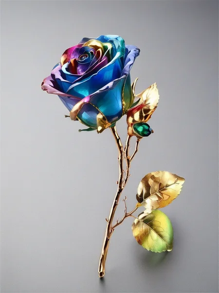 an image of , close-up, the gem and Diamond rose , dynamic background, flowers MD_Jewelry, front view <lora:0210_rose-checkpoint-6000:1>