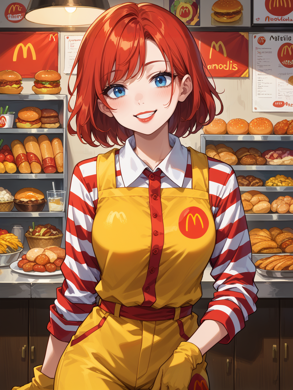 score_9, score_8_up, score_7_up,source_anime,BREAK, solo, (light smile:0.7), 
ronald_mcdonald,
<lora:ronald_mcdonald:1>