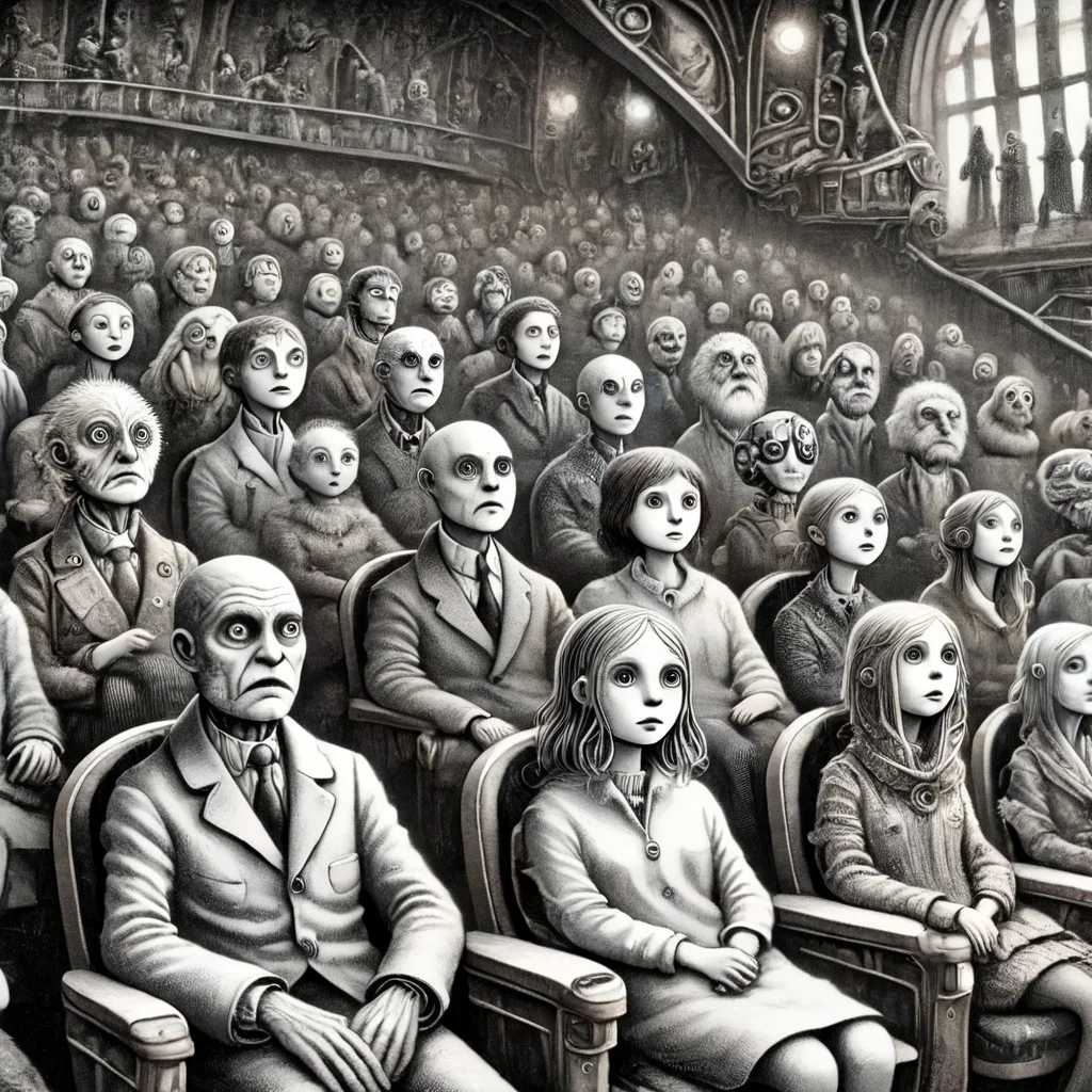 fantoria group of people in the cinema<lora:fantoria:1>