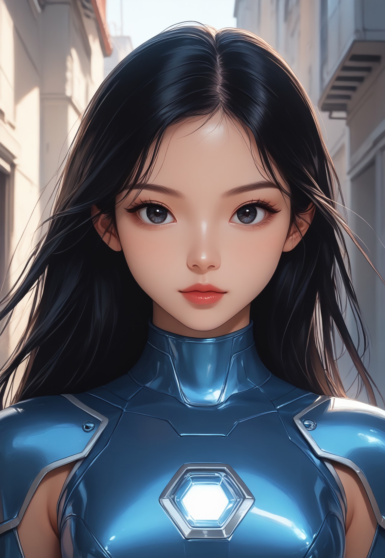 (((score_9, score_8_up, score_7_up, bold)))
, 
((( masterpiece, complicated shadows, high quality shadows, very detailed, outdoors lighting)))
,
((( Tinstamb, armor, black hair, long hair)))
,
((( Boldy girl )))
,
((( 1girl, solo )))
,
((( looking on viewer))) 
,
(((  )))
,
((( )))
,
((( )))
,
()