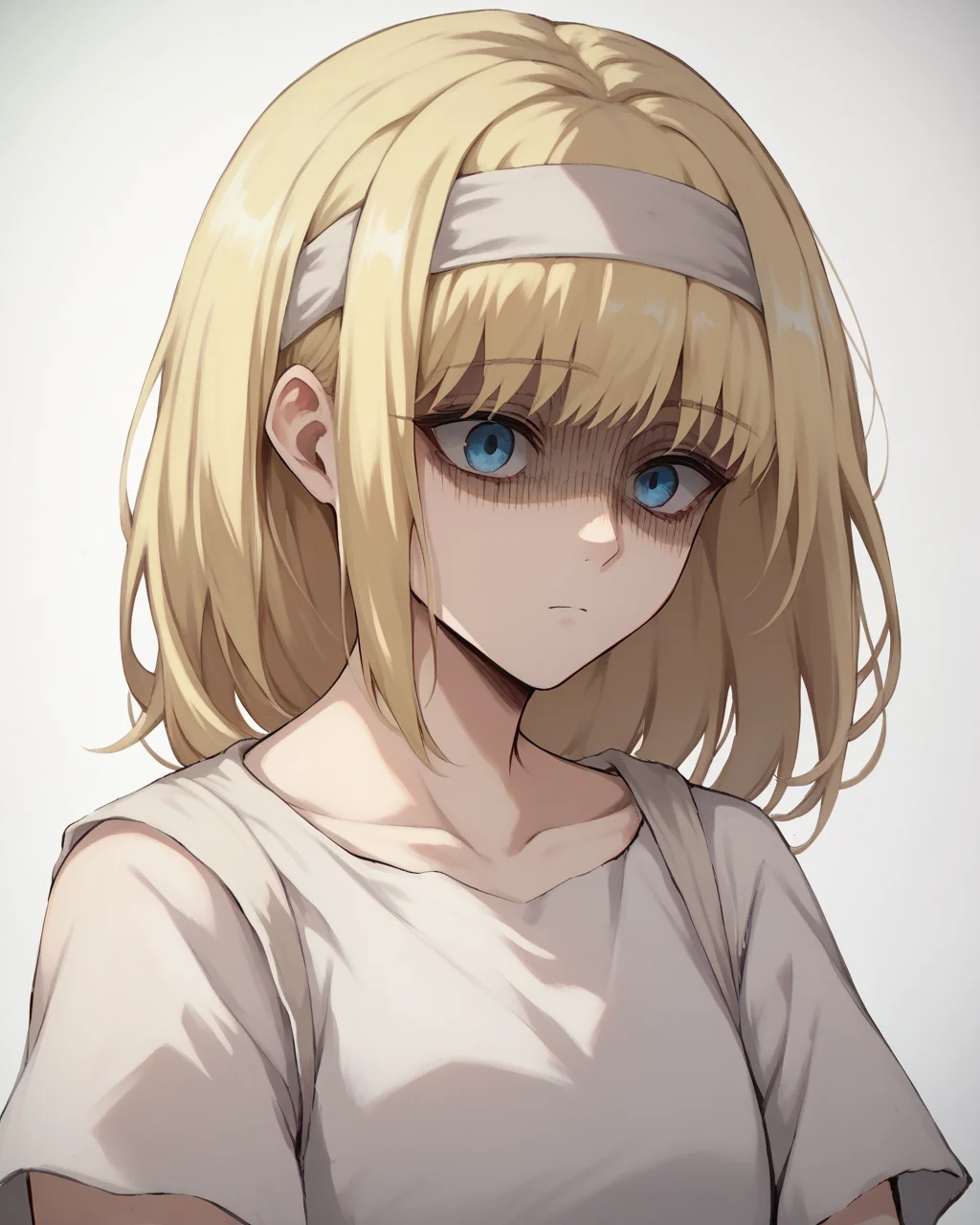 score_9, score_8_up, score_7_up,
<lora:Ymir_Fritz_PONY:1>,ymir fritz,1girl, solo, hairband, blonde hair, bangs, blue eyes, medium hair,shaded face,white dress, short sleeves,