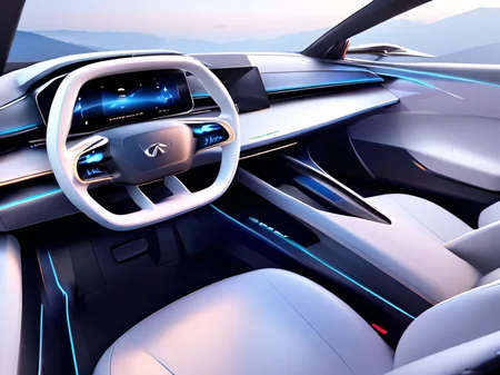 automotive interior,car design interior,sense of design,sense of technology,detailed details,resolution ratio,vivid,8K,wallpaper,<lora:car design interior:0.75>,, masterpiece, best quality,