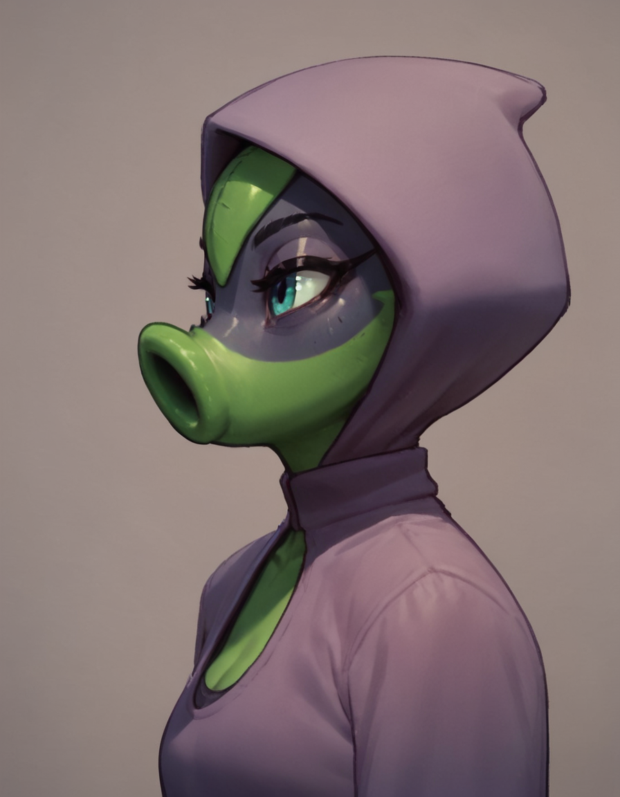 score_9, score_8_up, score_7_up, score_6_up, score_5_up, score_4_up, source_anime,  green_shadow, monster girl, profile