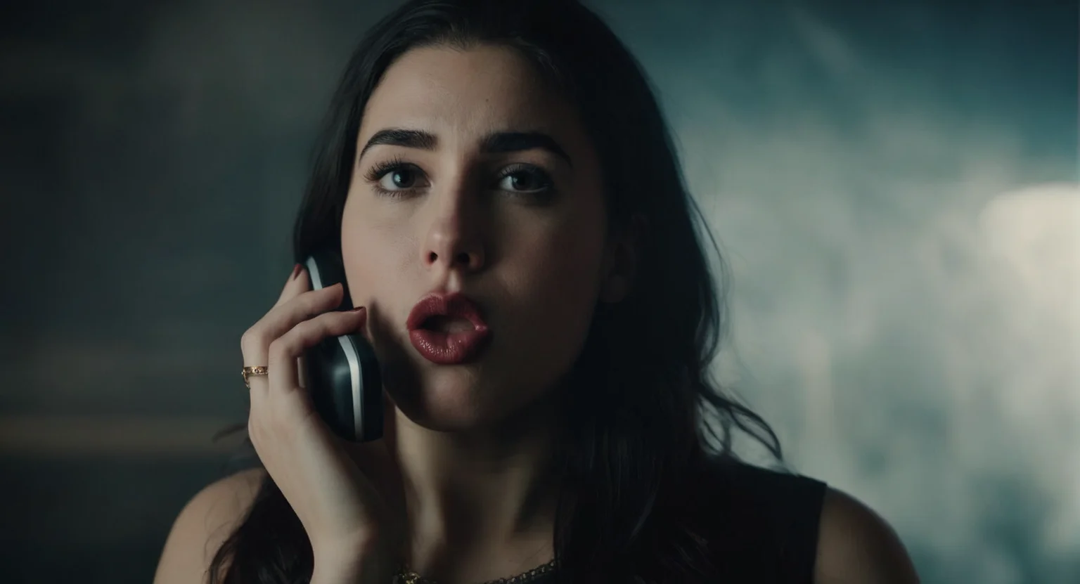 Dark Fantasy Art of (Cinematic Film stock footage style) in (arri alexa style) (Kodak film print style),
<lora:Hyperrealism-000003:1>
a woman with a phone sticking her tongue out Hyperrealism Style, dark, moody, dark fantasy style