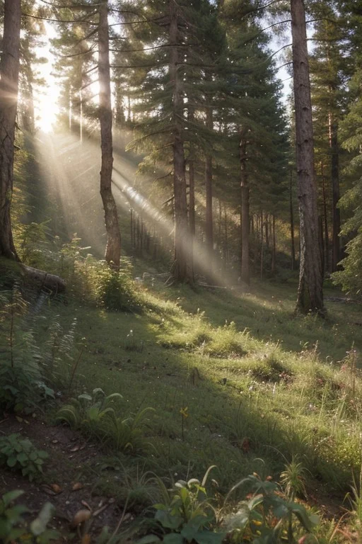 RAW photo, Norway, delicate forest grove, wild nature, picturesque scenery, enchanting sunrays, beautiful sky, majestic landscape, pristine vegetation, desolate atmosphere, morning forest glade, photorealistic, masterpiece, 64k, UHD, ultra detailed, vivid colors, high quality, sharp focus