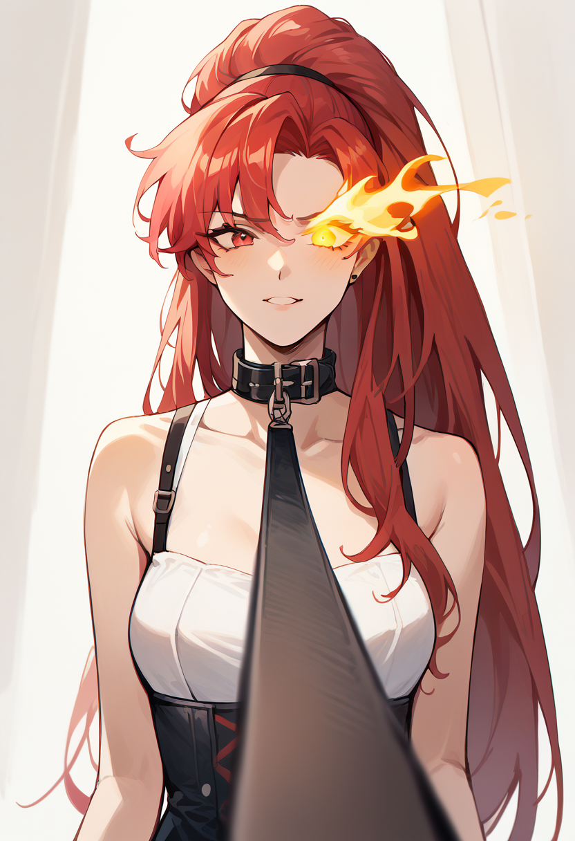 score_9, score_8_up, score_7_up,  <lora:viewer_on_leash_r2:1> viewer_on_leash, 1girl,     <lora:Flaming:1> (flaming eye) <lora:ak1r4h0_v2:1> ak1r4h0, long hair, red hair