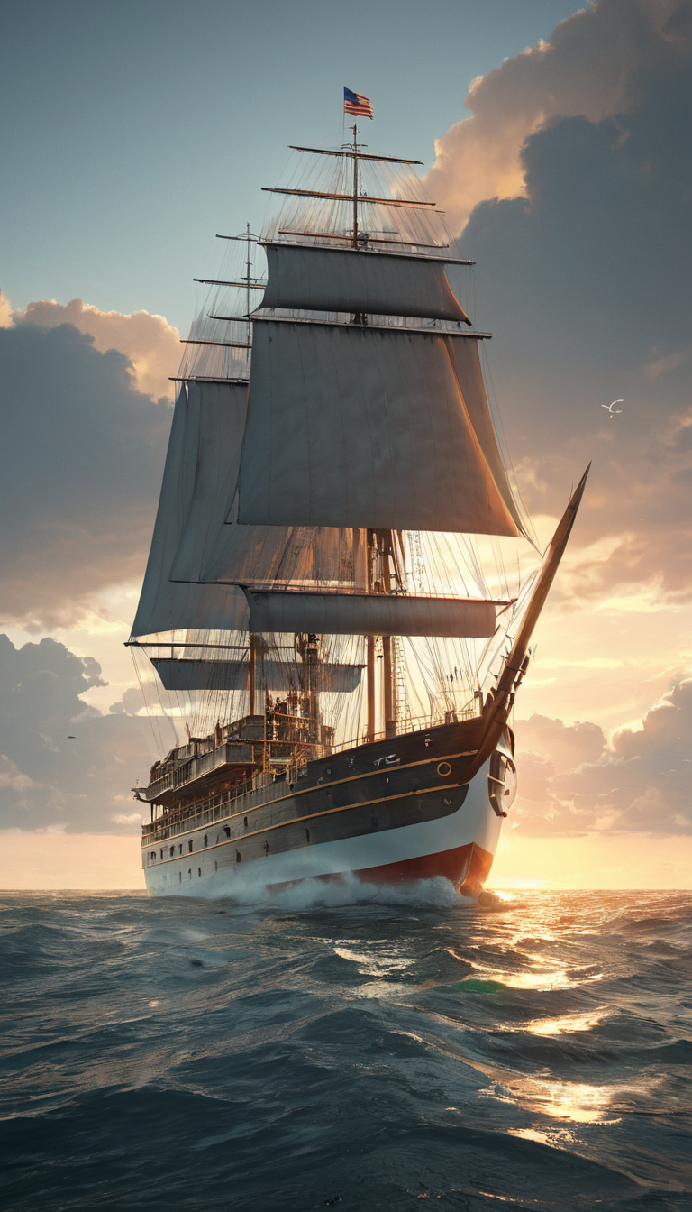 masterpiece, best quality, greg rutkowski, no humans, scenery, watercraft, cloud, sky, ship, outdoors, water, sun, cloudy sky, sunset, ocean, boat, building , very detailed, high resolution, sharp, sharp image, 4k, 8k, <lora:greg_rutkowski_xl_v3:1>