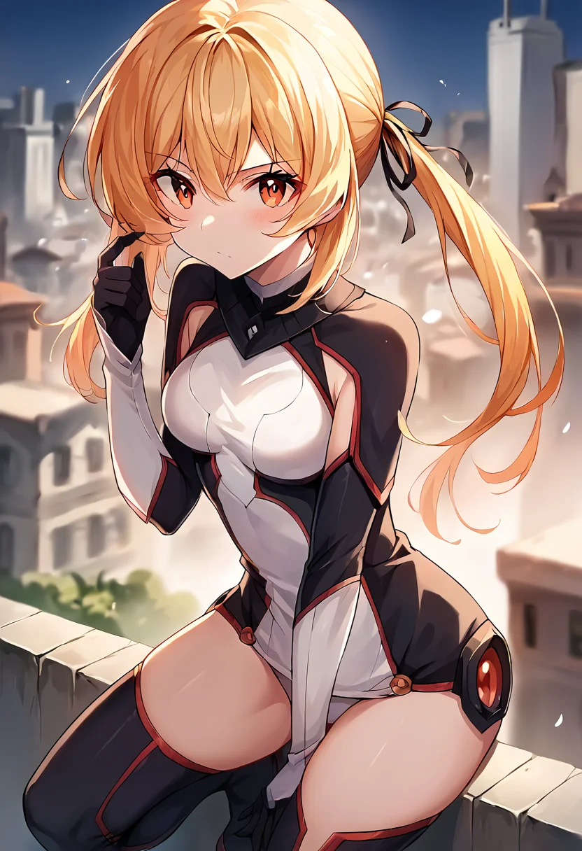 score_9, score_8_up, score_7_up, source_anime, masterpiece, 1girl, ctianlis4harte, ctianh4rte, unitard, black thigh boots, white elbow gloves, black gloves, outdoors, city, depth of field, looking at viewer, <lora:Lisaharte_pony_CLOTHING_ct:0.6>, <lora:Lisaharte_pony_character_ct:0.7>