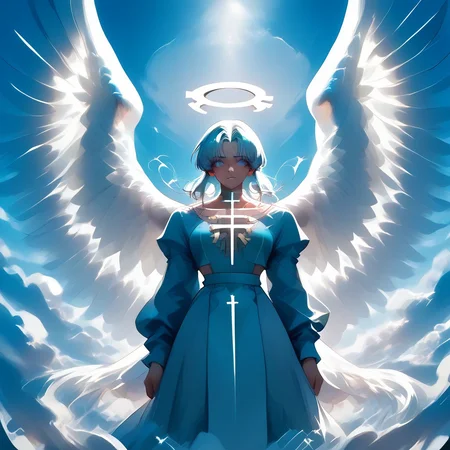 very large angel wings
