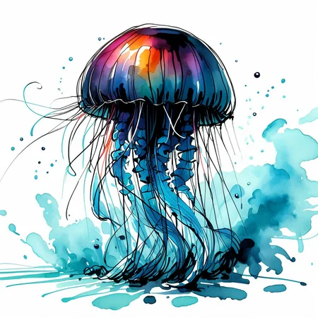 inksketch, a jellyfish